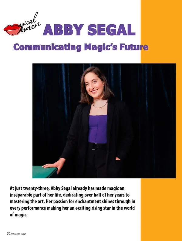 Wedding and corporate magician Chicago — Abby Segal performing at a private event
