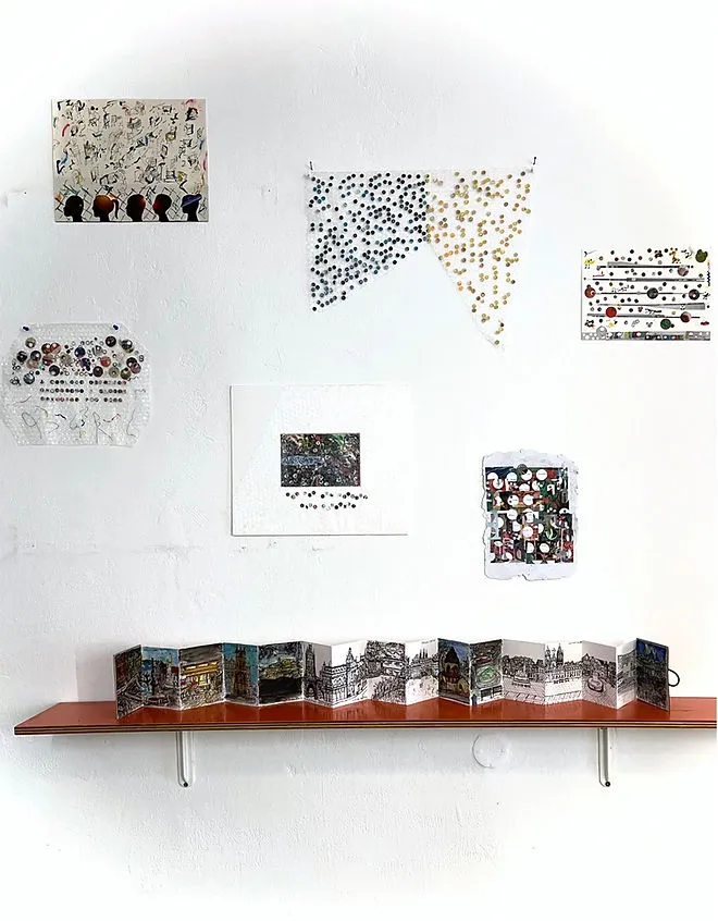 Abby Segal collage art gallery showcase in Prague